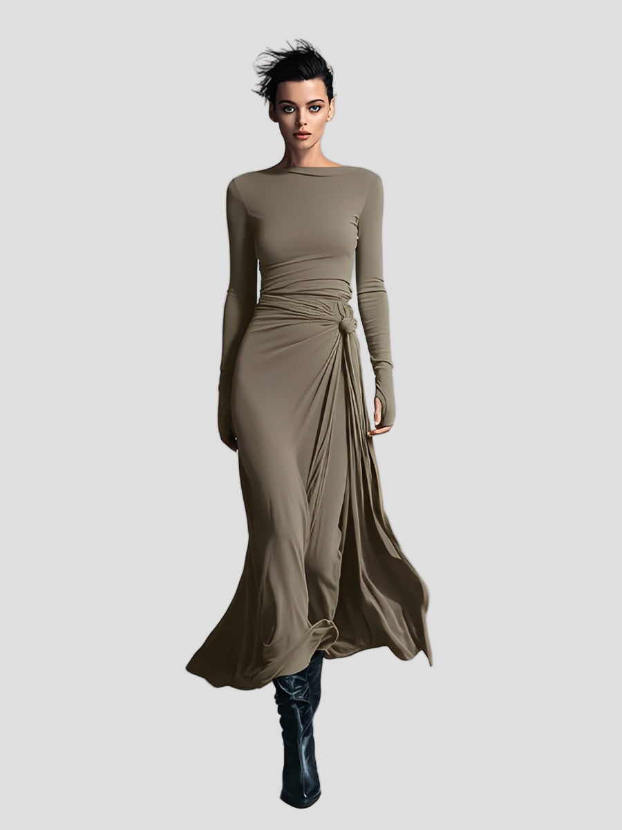 Liora Wrap Maxi Dress