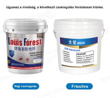 【Egyszeri formázás】 Epoxigyanta színes homokpadló festék frissítése