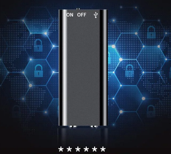 300 órás üzemidő】Egyszerűen elrejthető diktafon