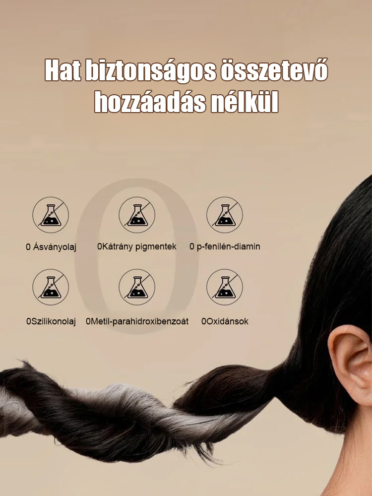 【Egy fésű fekete】 kis aranycső peptid fehér fedő hajszépítő toll