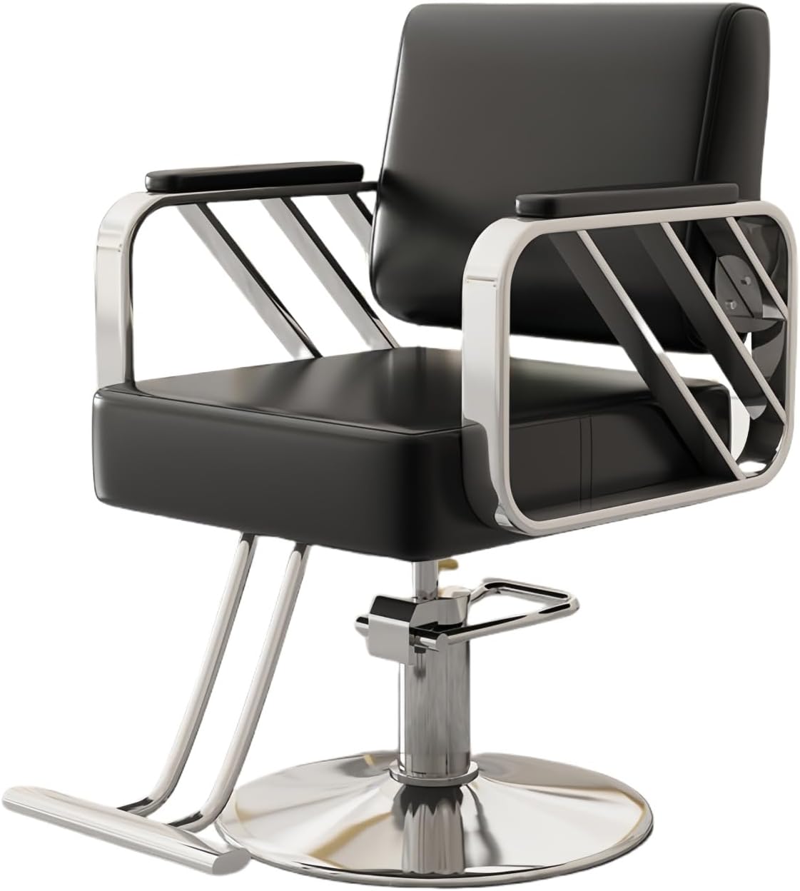 Silla de barbero reclinable para salón de Belleza Sillas de barbero giratorias de 360 Grados Estilista de peluquería Silla de salón de Tatuajes Equipo de Peinado,A,Upgrade