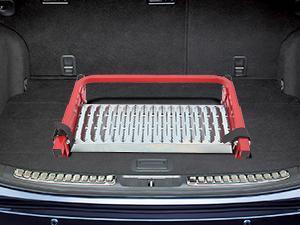 Nilight Folding Heavy Duty Tire Step for Truck SUV and RV, Non-Slip Steel Surface, Adjustable to Fit Tire from 10&rdquo; to 15&rdquo; Rated up to 350 Lbs,Easy to Install and Adjust Red Maximum Weight Capacity Portable