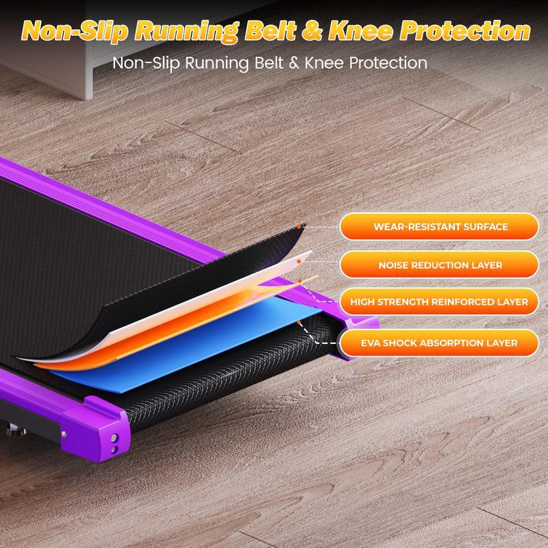 【Inclinación ajustable】Cinta de correr plegable YAGUD, plataforma para caminar con motor de bajo ruido, capacidad de peso de 265 libras, control remoto y ruedas para fácil movilidad, viene con bandas de resistencia gratuitas, sistema de doble absorción de