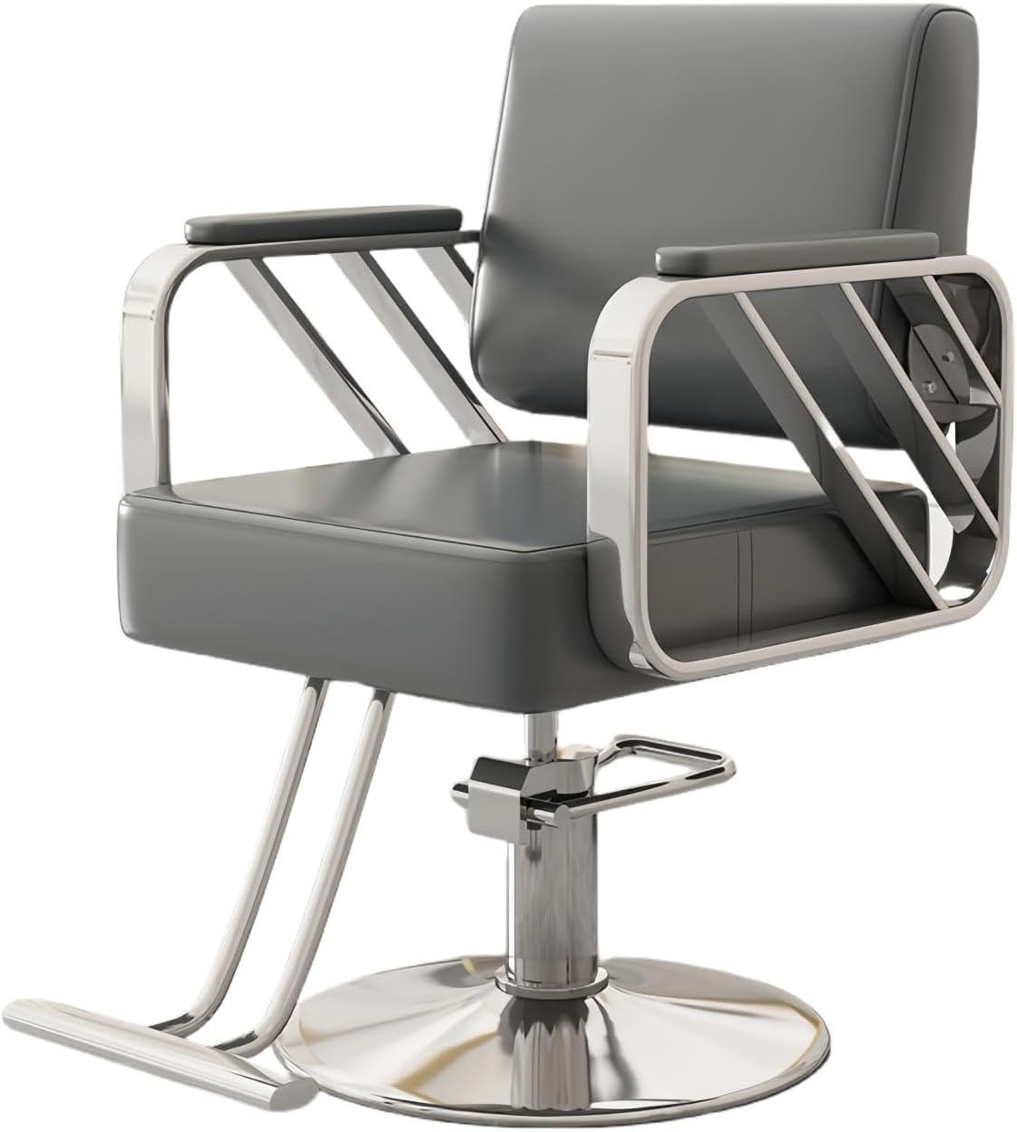 Silla de barbero reclinable para salón de Belleza Sillas de barbero giratorias de 360 Grados Estilista de peluquería Silla de salón de Tatuajes Equipo de Peinado,A,Upgrade