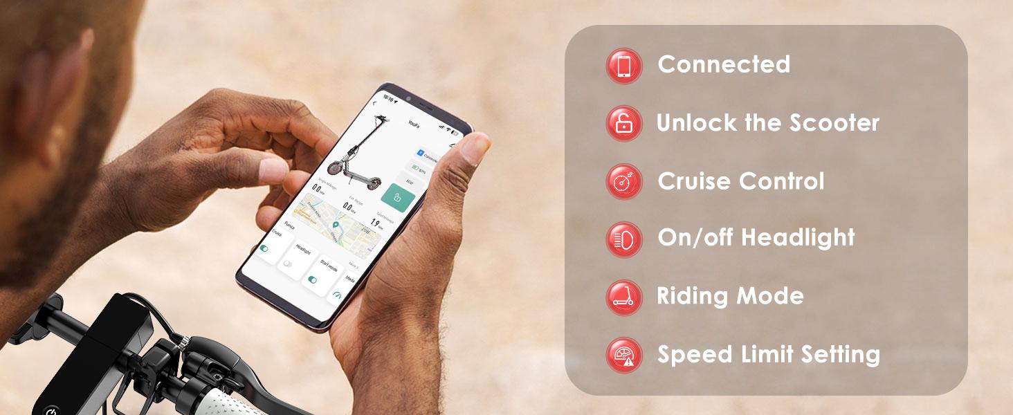 2026 US New 350W Powerful Motor Electric Scooter for Adults,  Long Range12-14 Miles,Max.speed 19Mph,3-speed adjustable fun sports scooter, 36V 7.8AH Battery Portable Folding Commuting E-Scooter with App Control