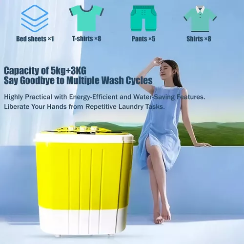 Lavadora Semi-automática De Alta Eficiencia Y Bajo Consumo