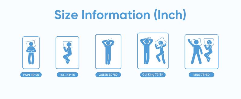 Sweetcrispy Official Double-Layer Mattress Topper Memory Foam Breathable 2-in-1 Adjustable Cloud-Like Comfort Cooling Gel