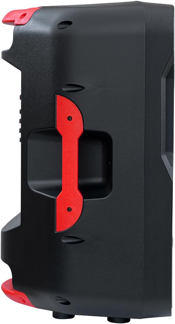 Kaiser Bafle Profesional Recargable, 15” y Potencia de 25,000 W PMPO Color Negro, Bluetooth, micrófono alámbrico y tripié metálico incluídos y Luz LED Multicolor, Tecnología KSR Link LED GEM-9515