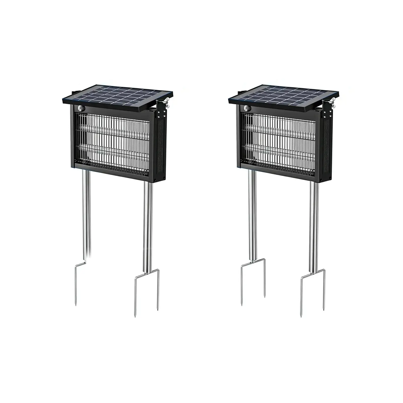 Lámpara Mata Insectos Solar Impermeable para Exterior – Eliminador Eléctrico de Mosquitos y Moscas con Sensor de Luz Inteligente, Recargable con Energía Solar, Ideal para Patio, Jardín, Camping y Uso Interior