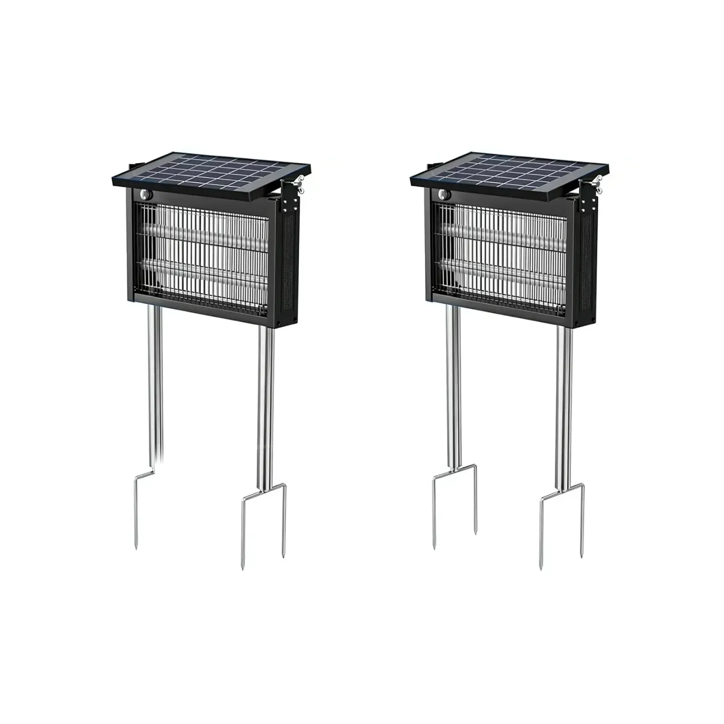 Lámpara Mata Insectos Solar Impermeable para Exterior – Eliminador Eléctrico de Mosquitos y Moscas con Sensor de Luz Inteligente, Recargable con Energía Solar, Ideal para Patio, Jardín, Camping y Uso Interior