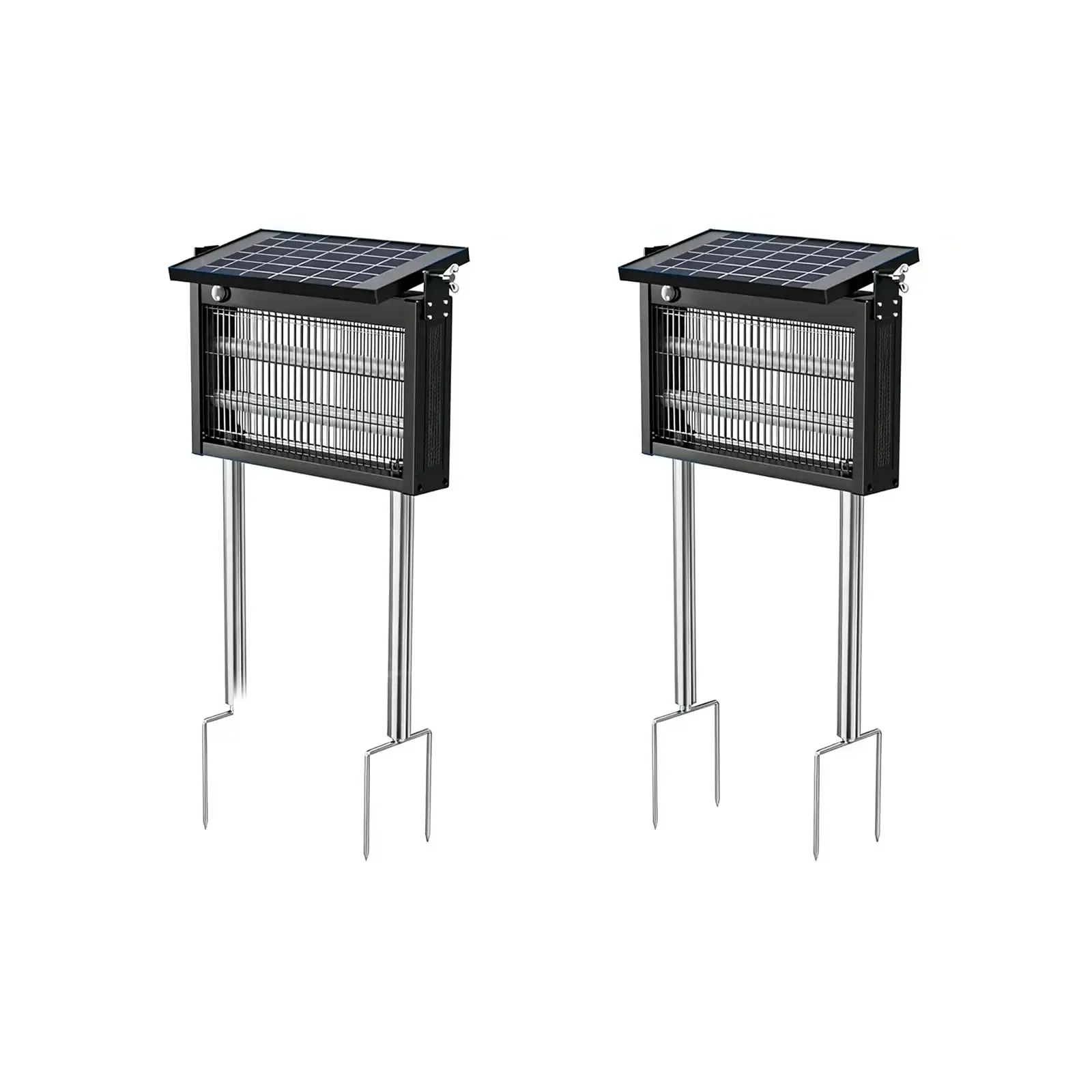 Lámpara Mata Insectos Solar Impermeable para Exterior – Eliminador Eléctrico de Mosquitos y Moscas con Sensor de Luz Inteligente, Recargable con Energía Solar, Ideal para Patio, Jardín, Camping y Uso Interior