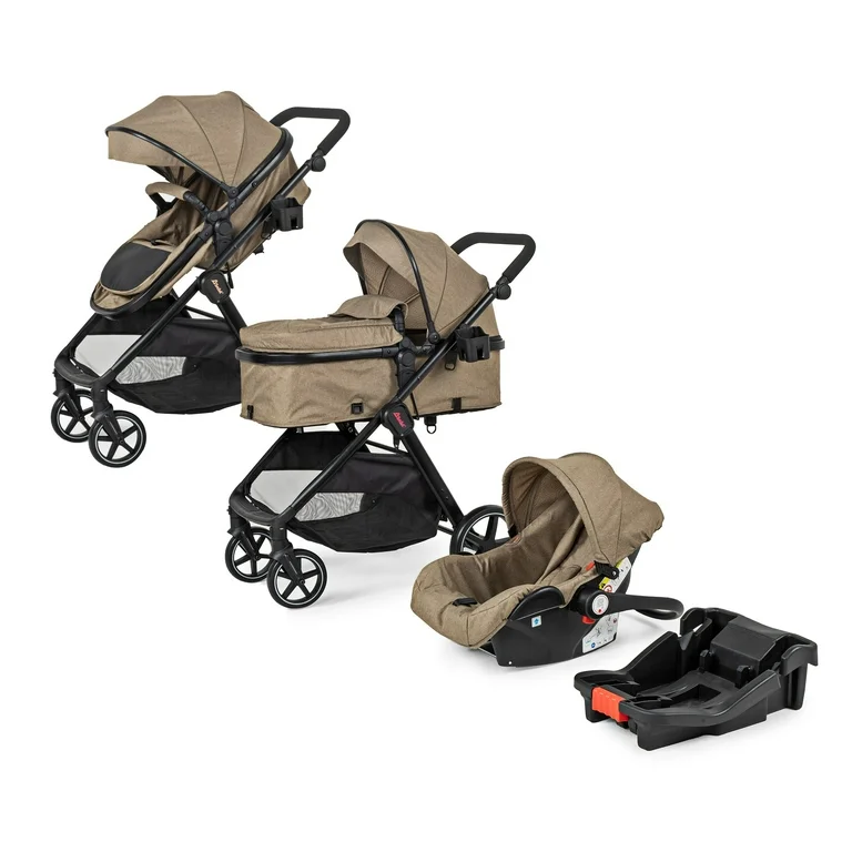 Carriola para Bebé convertible a Bambineto y Autoasiento Sistema De Viaje D'Bebé Travel System