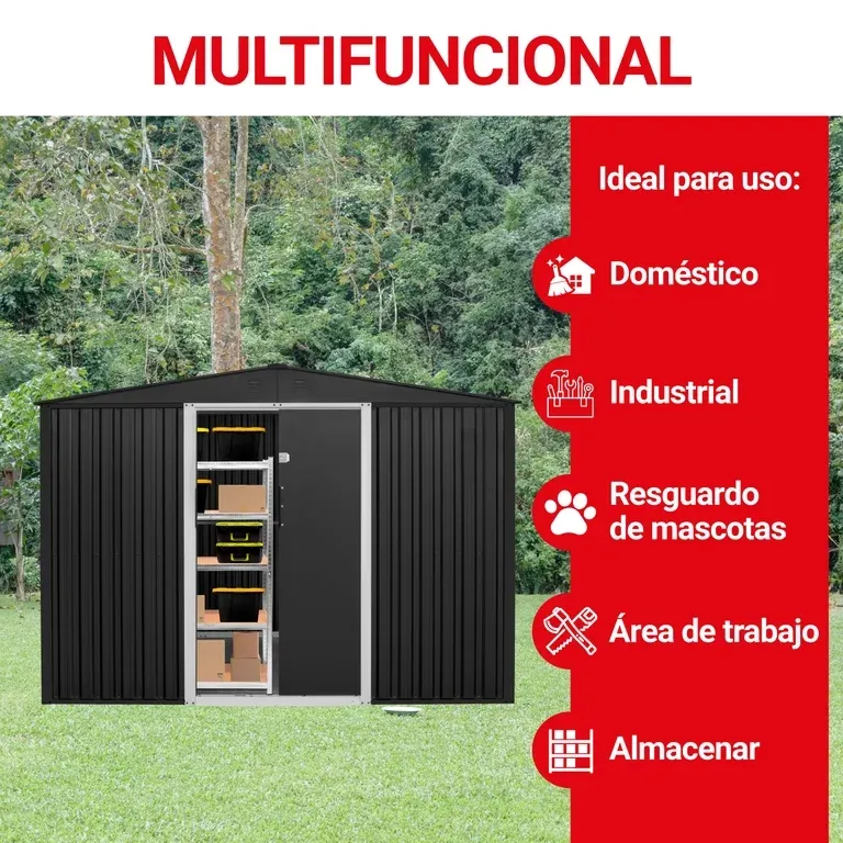 Almacen Bodega Cobertizo Contenedor De Acero Para Exteriores