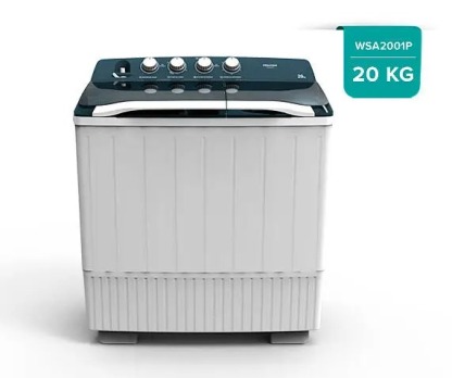 Lavadora doble tina Hisense 20 kg semiautomática carga superior WSA2001P-lavadora pegatinas-trapo