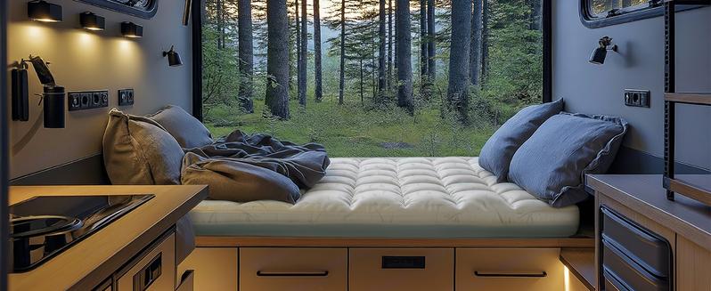 Sweetcrispy Official Double-Layer Mattress Topper Memory Foam Breathable 2-in-1 Adjustable Cloud-Like Comfort Cooling Gel