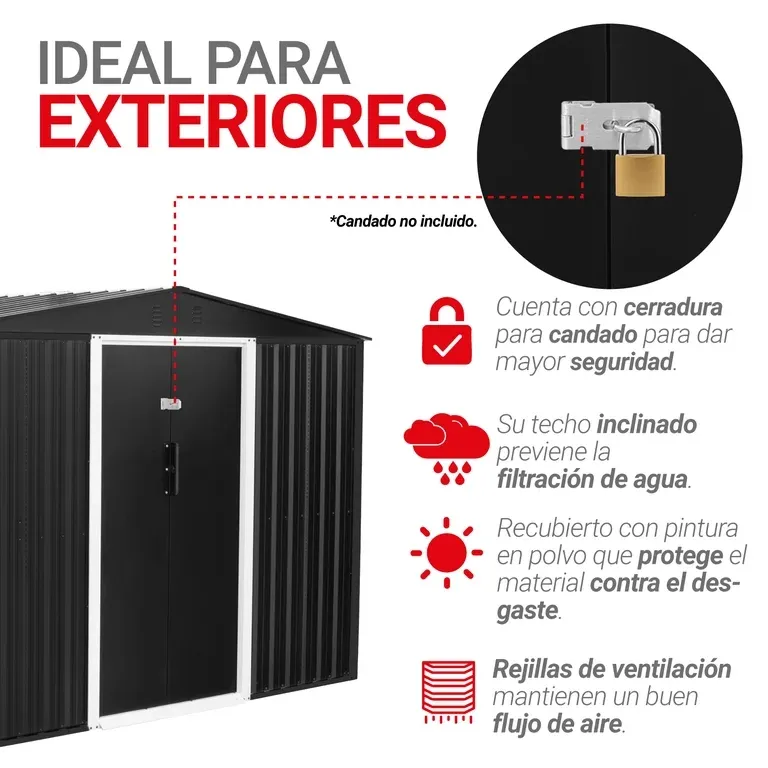 Almacen Bodega Cobertizo Contenedor De Acero Para Exteriores