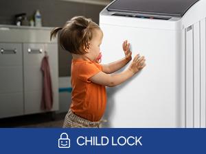 ROVSUN 17.8/25/30LBS Portable Washing Machine, Full-Automatic Electric Laundry Machine with Stainless Steel Drum, 110V Compact Washer, Washer and Dryer Combo with Drain Pump for Apartment, Dorms, RV, 400W