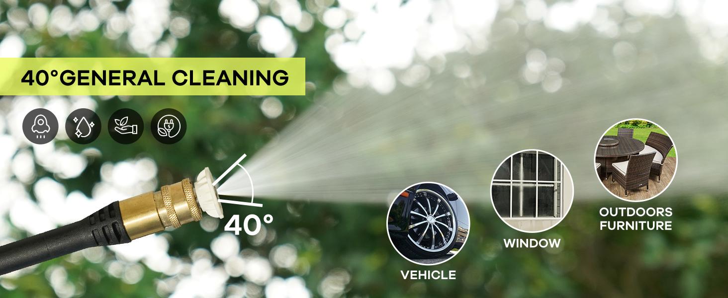 Pressure Washer, 2300 PSI 2.5 GPM High-Power with 4 Nozzles & Foam Cannon for Car, Home Cleaning & Garden Watering Perfect Gift Pressure Washer, 2300 PSI 2.5 GPM High-Power with 4 Nozzles & Foam Cannon for Car, Home Cleaning & Garden Watering Perfect Gift