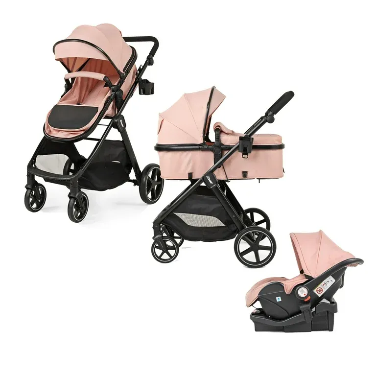 Carriola para Bebé convertible a Bambineto y Autoasiento Sistema De Viaje D'Bebé Travel System
