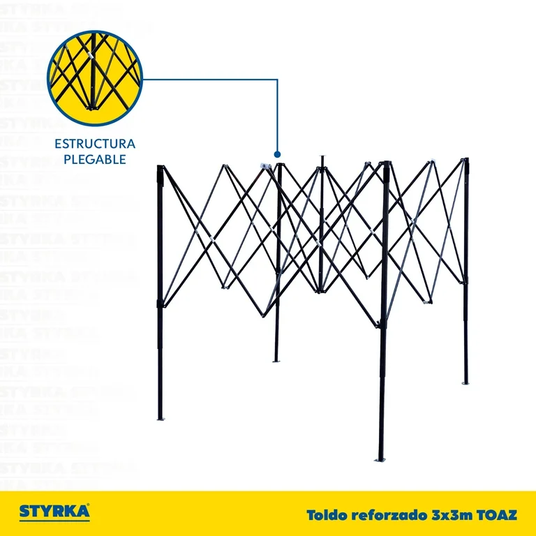Carpa Toldo Plegable 3x3 Impermeable y Reforzado Toldo Plegable Reforzado