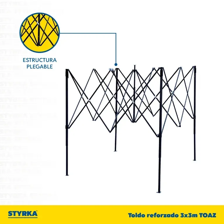 Carpa Toldo Plegable 3x3 Impermeable y Reforzado Toldo Plegable Reforzado