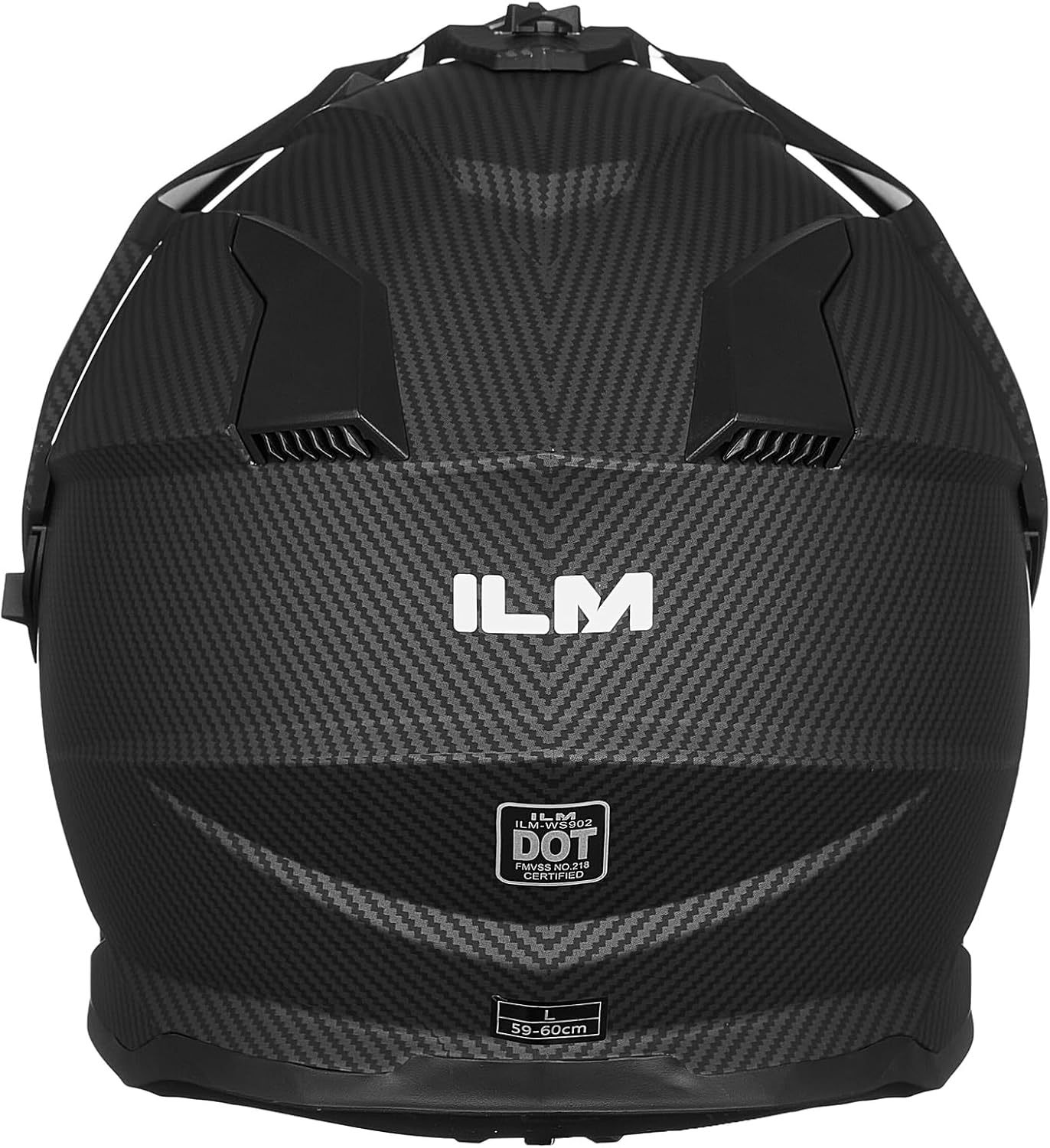 ILM - Casco de motocicleta de aventura doble deportivo compatible con Pinlock, visera para motos de nieve, ATV y todoterreno, modelo WS902