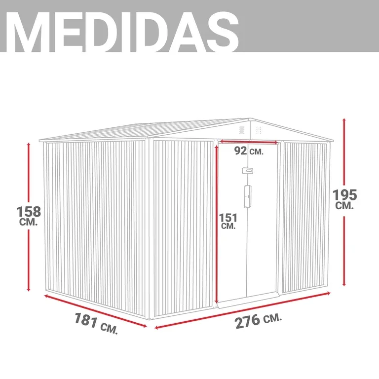 Almacen Bodega Cobertizo Contenedor De Acero Para Exteriores
