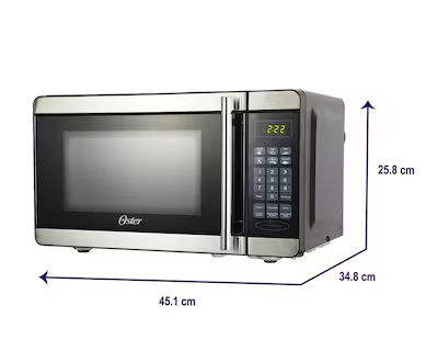 Horno de Microondas Oster 0.7 Pies OGYW3701 Plateado