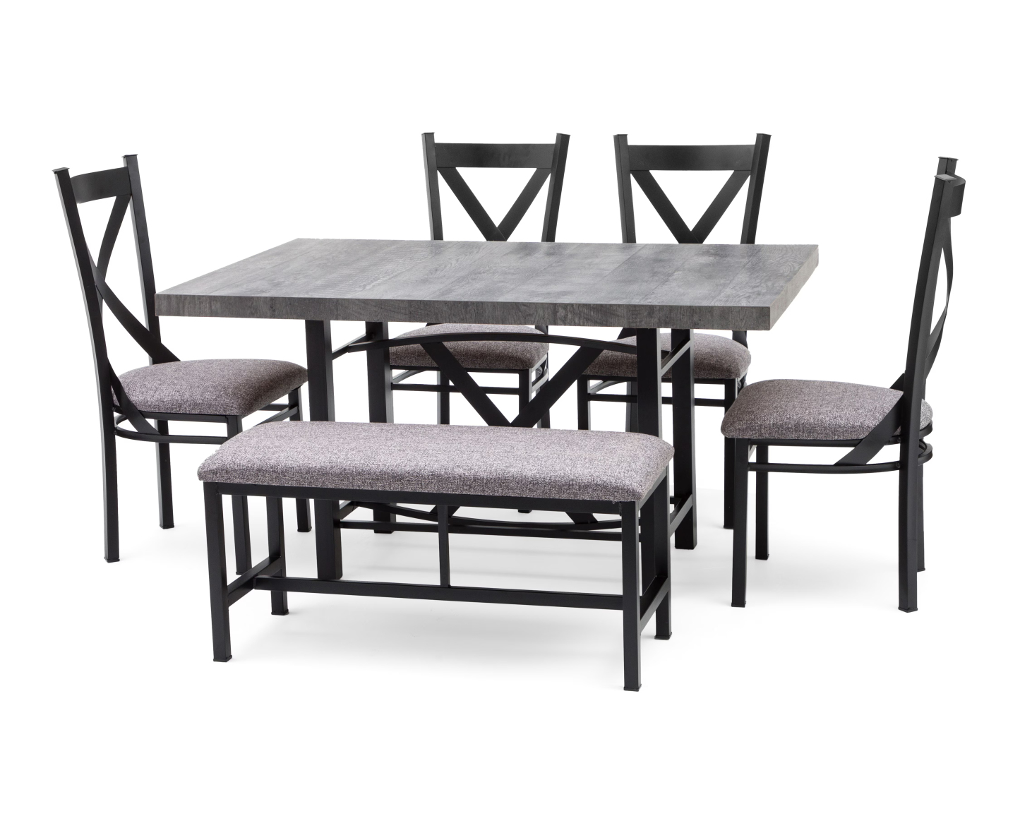 Comedor Bangladesh con 4 Sillas y 1 Banca