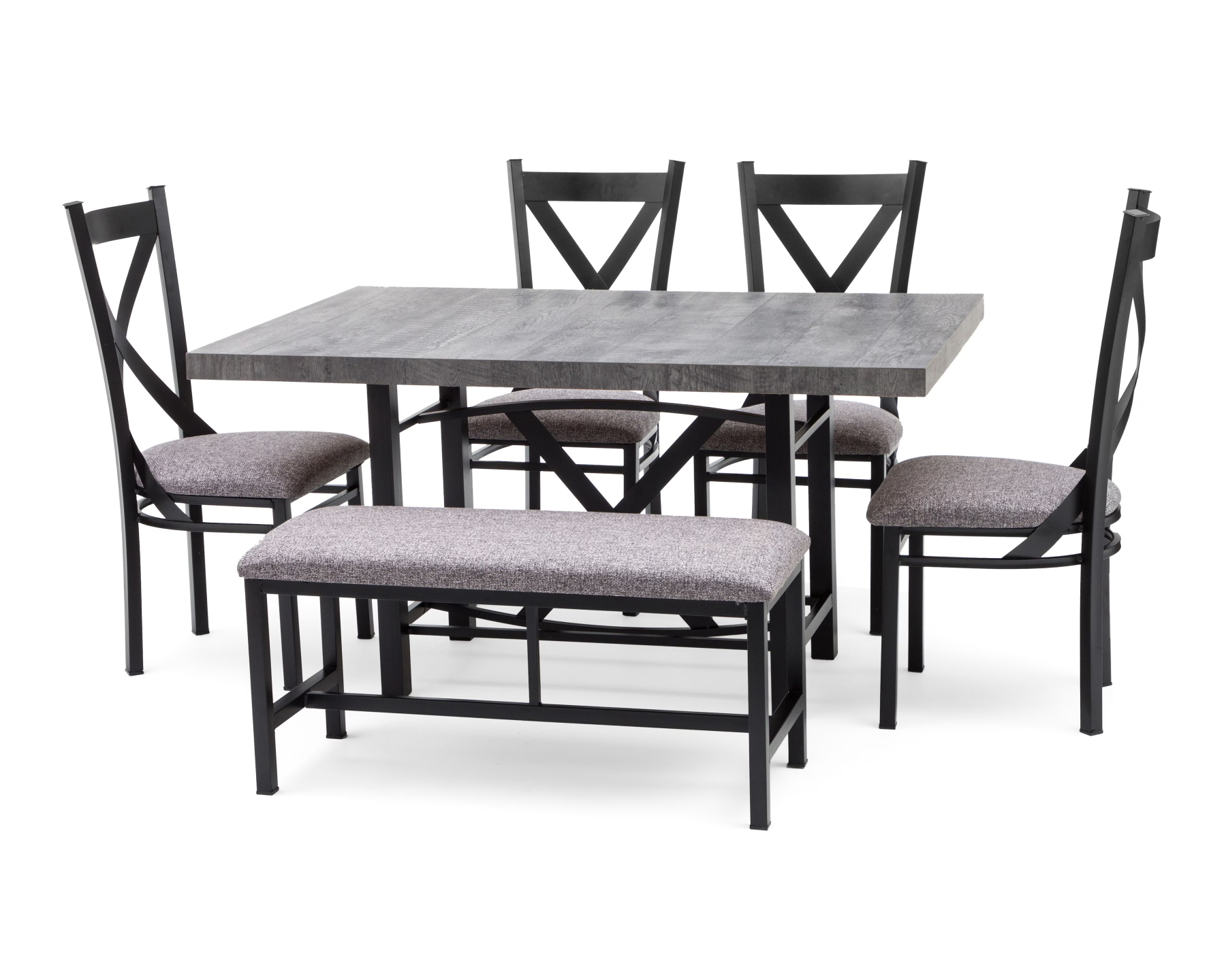 Comedor Bangladesh con 4 Sillas y 1 Banca