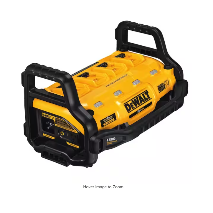 Estación de Energía Portátil 1800W y Cargador de Batería de Iones de Litio 20V/60V MAX