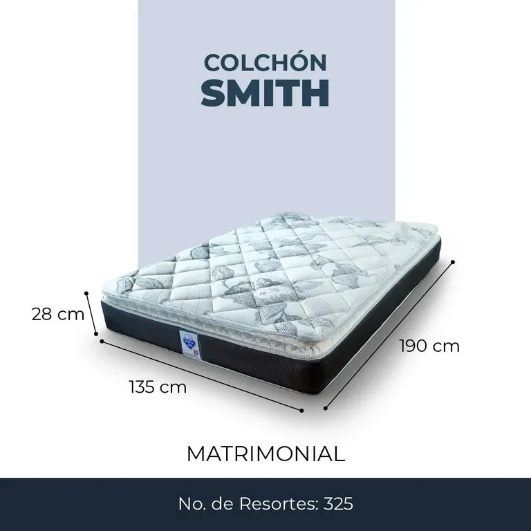 Colchón Matrimonial Ortopédico De Confort Medio Spring Air Smith