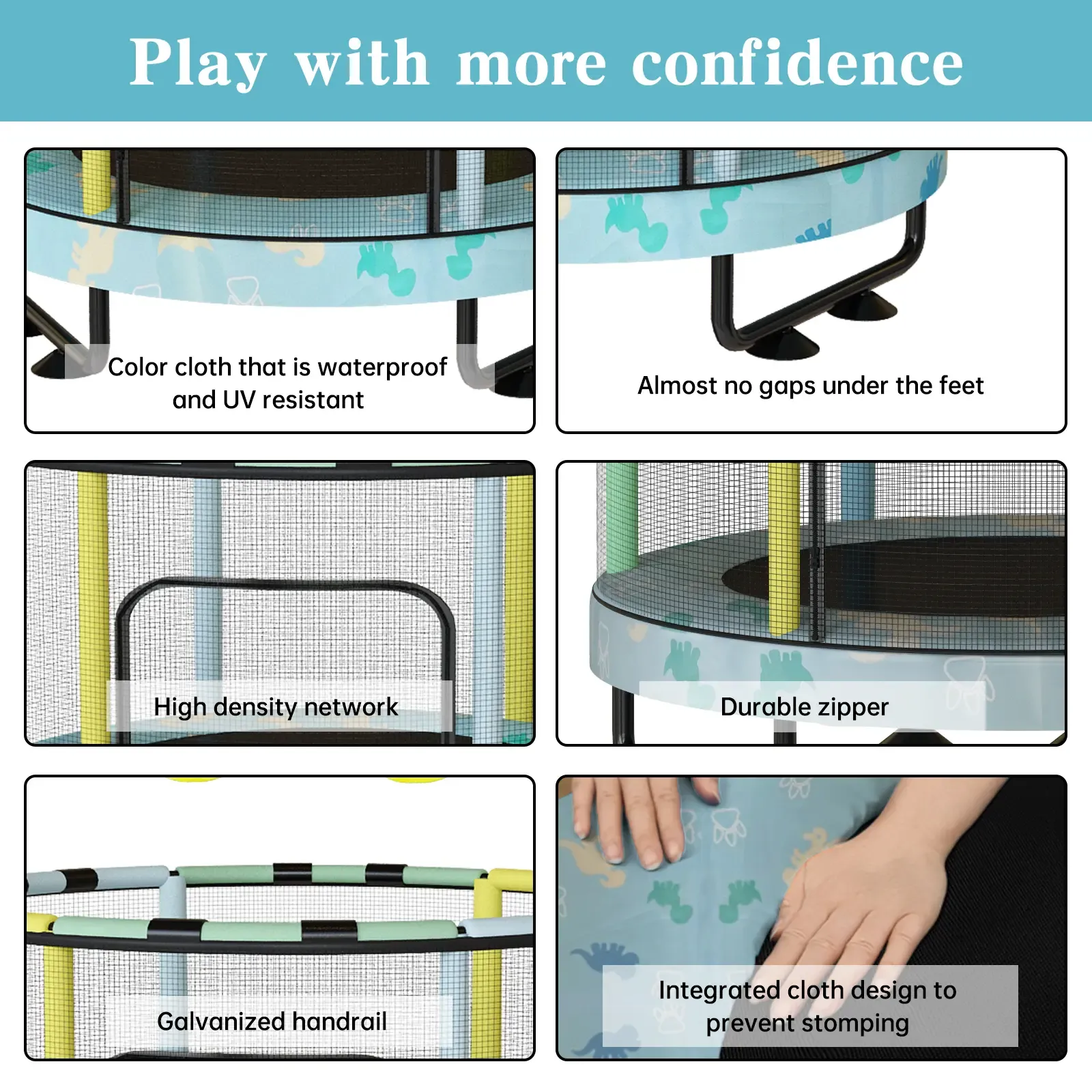 Mini Trampolín Redondo para Niños 7 en 1 – Juguetes Multifuncionales para Interior y Exterior con Aro de Baloncesto, Columpio, Anillos Colgantes, Pelotas de Océano, Bolsa de Arena, Dianas Inflables, Ideal como Regalo para Niños y Niñas, Seguro y Perfecto 