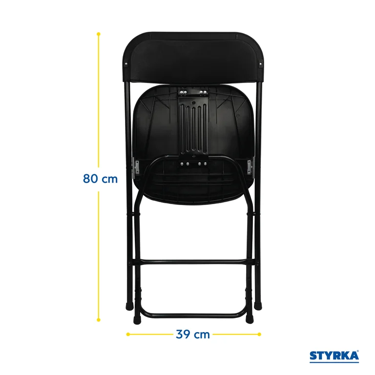 Set 10 Sillas Plegables Plastico STYRKA Uso Rudo para Eventos Exterior Jardin Fiestas