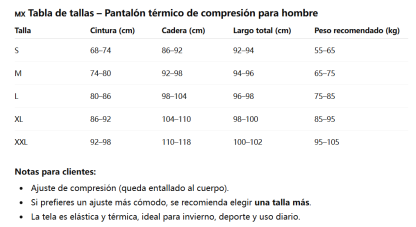 Paquete de 5 pantalones de compresión térmica para hombre, mallas deportivas con forro polar, leggings deportivos, ropa interior térmica para clima frío, ropa de invierno, material de poliéster - Ropa masculina
