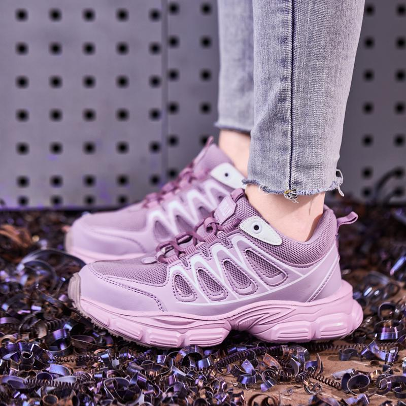 Zapatos de seguridad para mujer con puntera de acero y protección antipinchazos de material Kevlar, ligeros, antideslizantes, botas de trabajo industriales con diseño apto para todo tipo de clima.