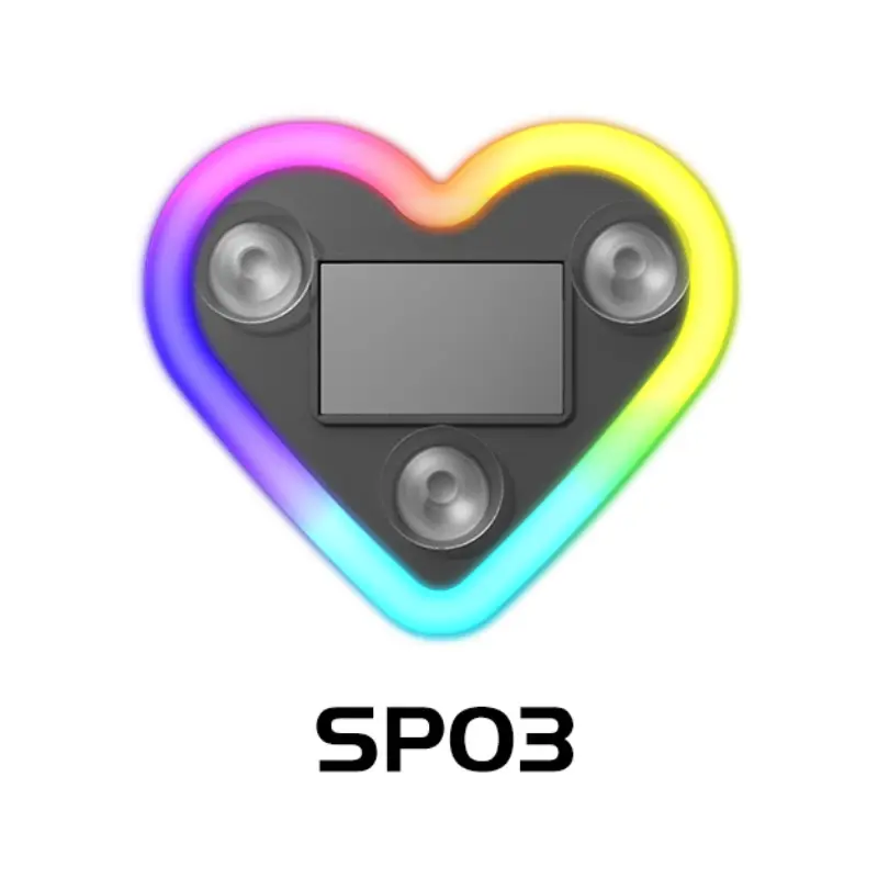 Luz de neón LED solar para pilar C con forma de corazón — Decoración interior de automóvil ecológica e inalámbrica (9,57 mm x 8,42 mm x 15,36 mm) — Diseño moderno y elegante