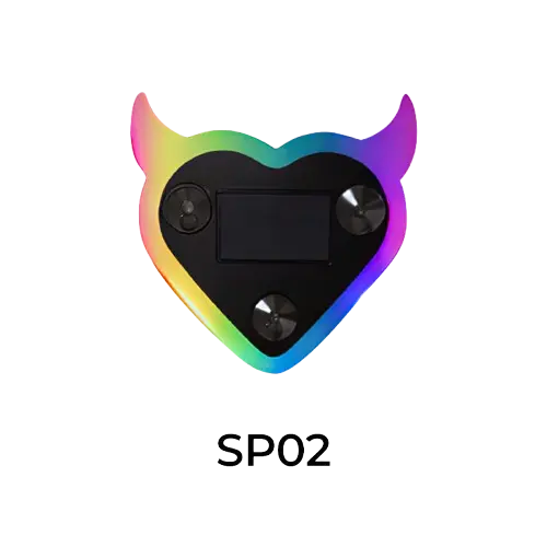 Luz de neón LED solar para pilar C con forma de corazón — Decoración interior de automóvil ecológica e inalámbrica (9,57 mm x 8,42 mm x 15,36 mm) — Diseño moderno y elegante