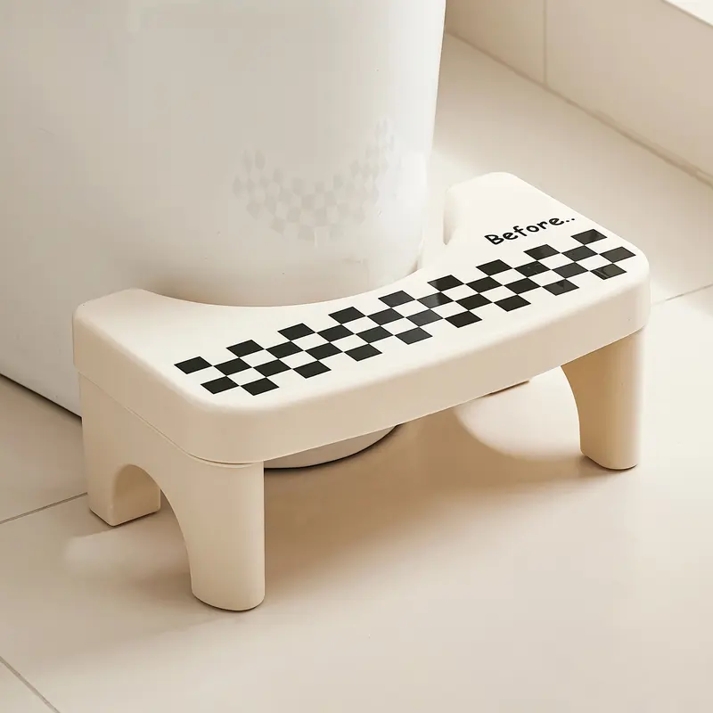 Taburete para inodoro de baño (adultos) — 1 taburete portátil de plástico — Escalón auxiliar antideslizante para el baño — Regalo para el Día del Padre