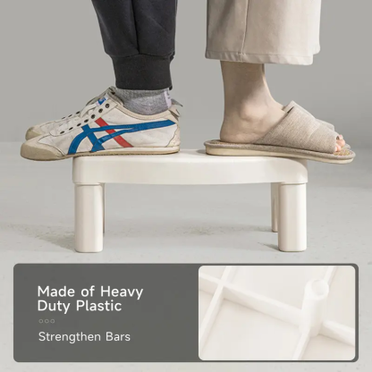  Taburete para inodoro de baño (adultos) — 1 taburete portátil de plástico — Escalón auxiliar antideslizante para el baño — Regalo para el Día del Padre