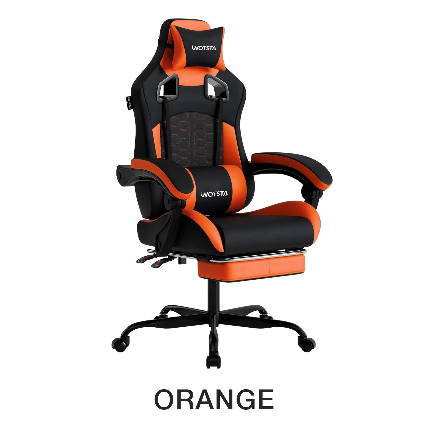 Silla de oficina y gaming, equipada con un cómodo soporte lumbar de espuma viscoelástica y reposacabezas; el respaldo de la silla puede ajustarse a un ángulo de inclinación de 90° a 135°. Silla de trabajo ergonómica, giratoria, con ruedas y respaldo de ma
