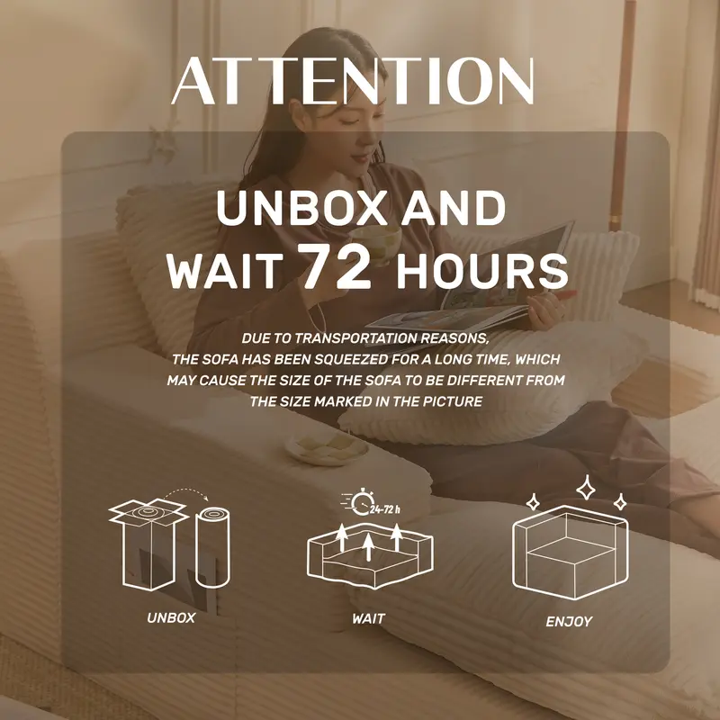 AFUSON 62" Oversized Boneless Chaise Lounge Chair, Extra Cloud Layer, Convertible Sleeper Sofa Couch with Removable Pillows & Side Pockets, Corduroy Upholstered Sofa Bed with Armrests for Living Room,sofa bed,Camel,couch bed,bean bag chair,couches