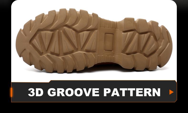 Lightweight steel toe brown anti slip work shoes - splash proof, smash proof, puncture proof, breathable safety shoes Lightweight steel toe brown anti slip work shoes - splash proof, smash proof, puncture proof, breathable safety shoes