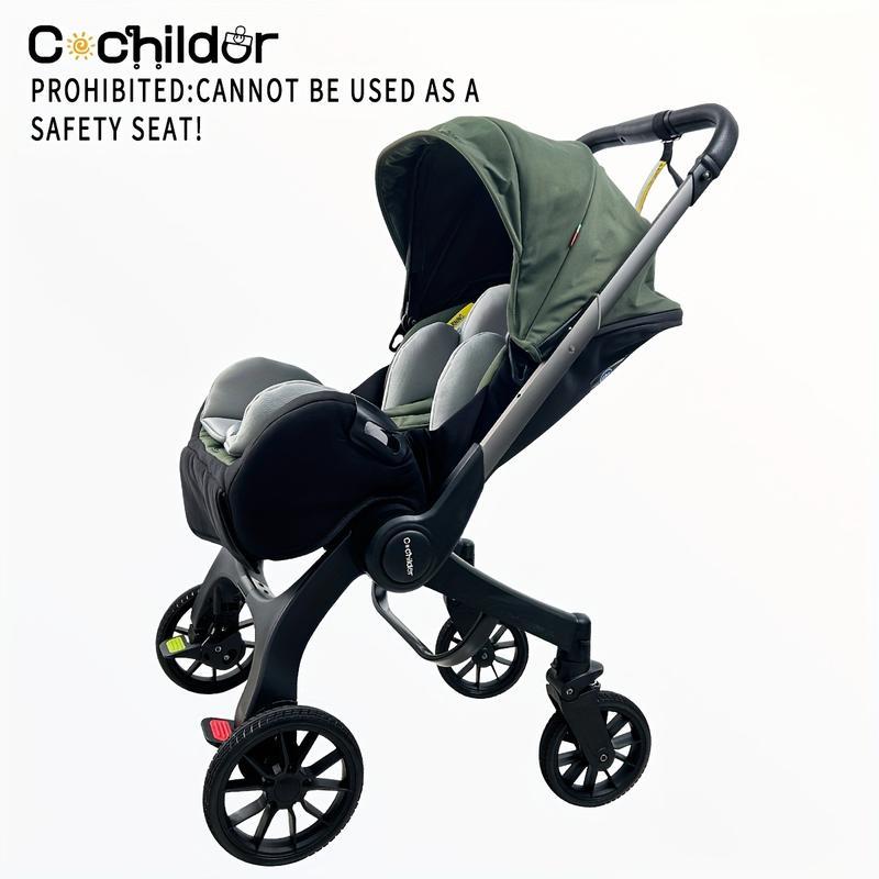 Cochecito Convertible Todo en Uno Sin Base de Anclaje – Cochecito para Niños con Asiento Reversible, Compacto y Asequible
