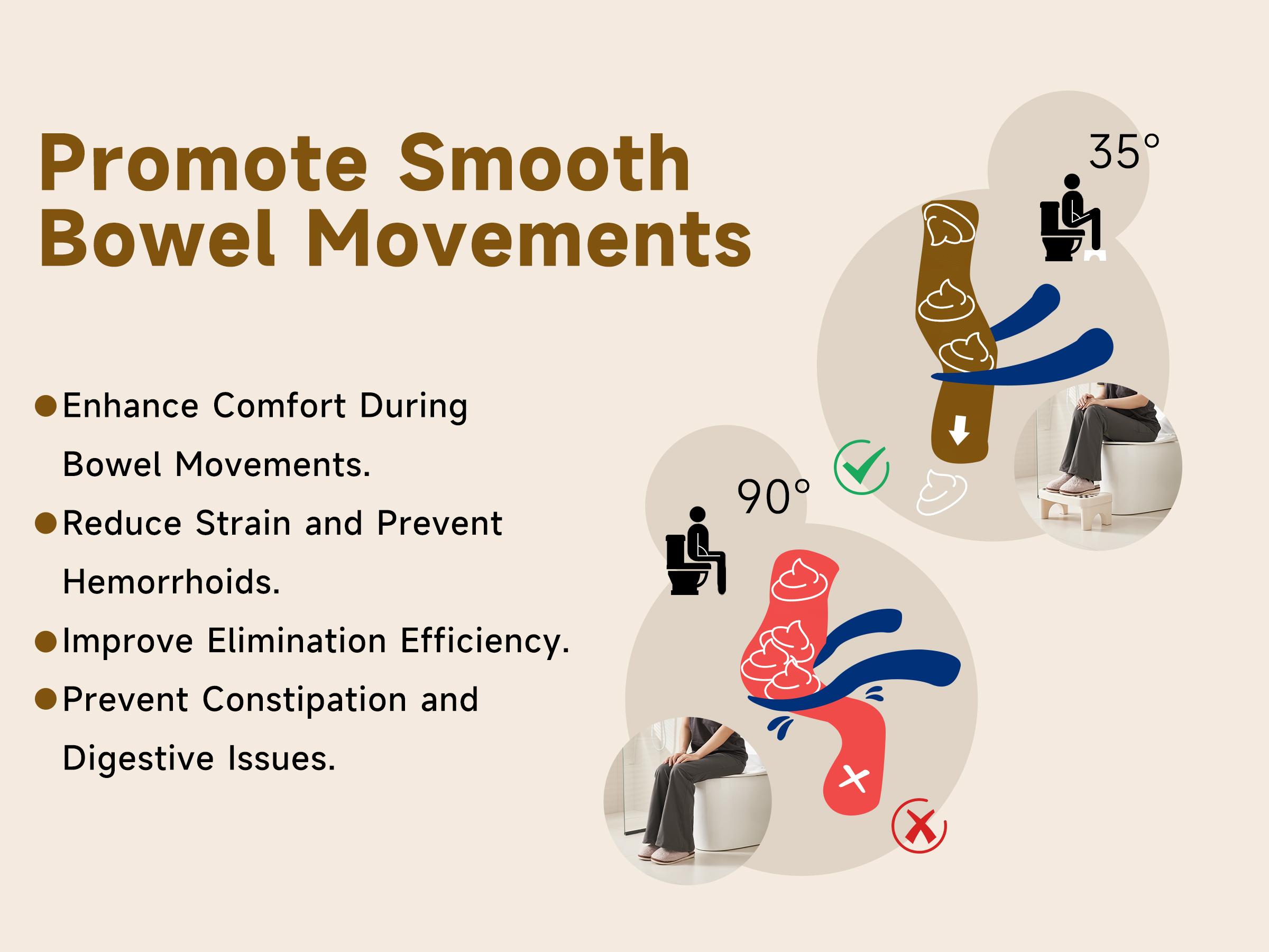 UFORU Adult Bathroom Toilet Stool, 1 Plastic Portable Footstool, Bathroom Non-slip Toilet Auxiliary Step Stool FathersDayGift