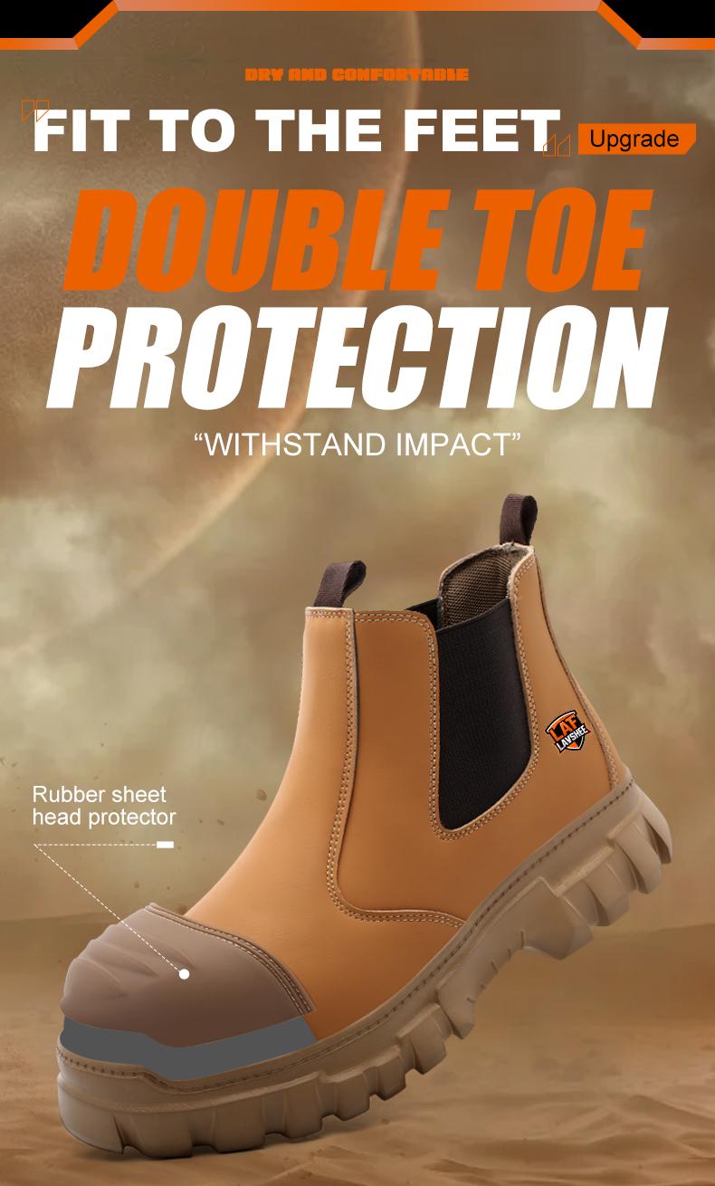 Lightweight steel toe brown anti slip work shoes - splash proof, smash proof, puncture proof, breathable safety shoes Lightweight steel toe brown anti slip work shoes - splash proof, smash proof, puncture proof, breathable safety shoes