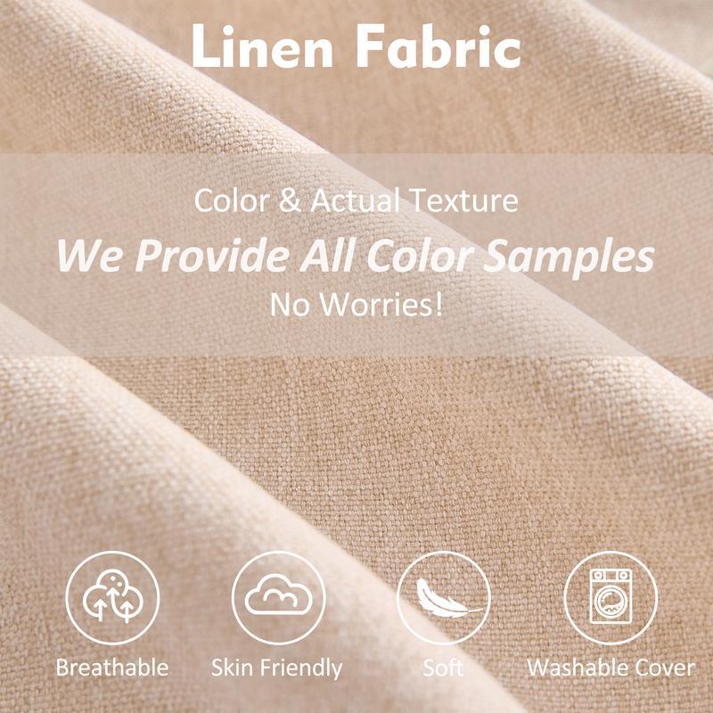 Sofá modular seccional en forma de U de 274 cm - Comfy Cloud de 3 plazas con 2 otomanas móviles, sofá Cloud, sofá de lino con asiento profundo para sala de estar, color beige, diseño cómodo y elegante, color rosa chenilla.