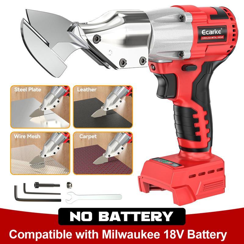 Cizalla de Metal Compatible con Dewalt 20V – Cortadora de Chapa 18GA, 221 Ft-Lbs Torque, Cabezal Giratorio 360°, Para Acero, Cuero y Alfombra – Batería No Incluida