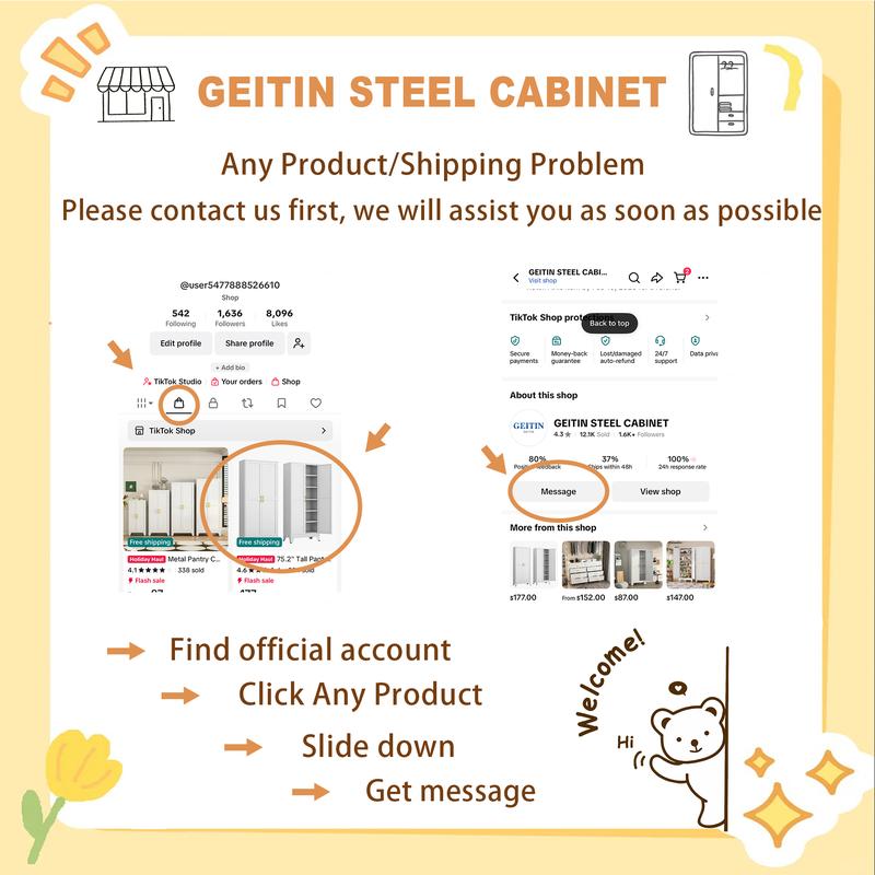 Alacena de 190 cm de alto, armario de cocina con 2 puertas y 5 estantes ajustables, de metal blanco, ideal para cocina, comedor, sala y baño.