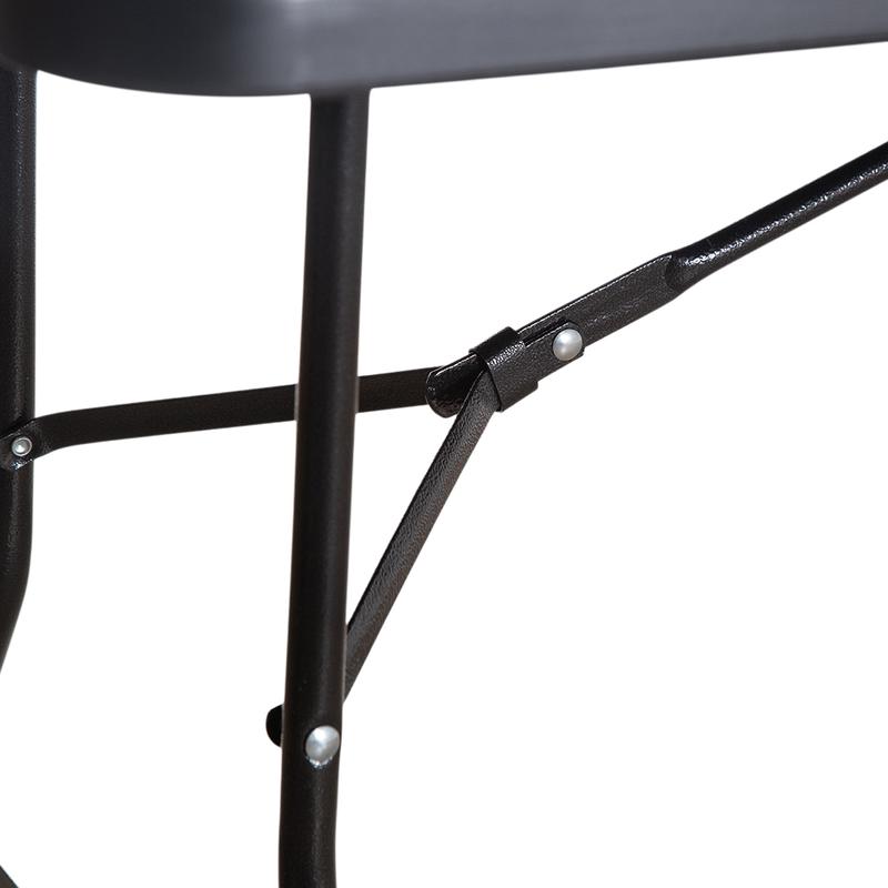 Mesa Plegable Negra 180 cm Tipo Portafolio Resistente para Uso Diario y Eventos